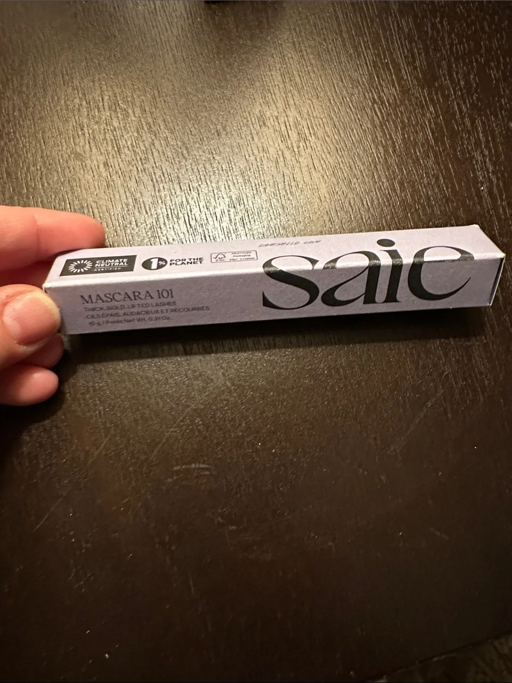 NIB SAIE MASCARA 101 BLACK full size